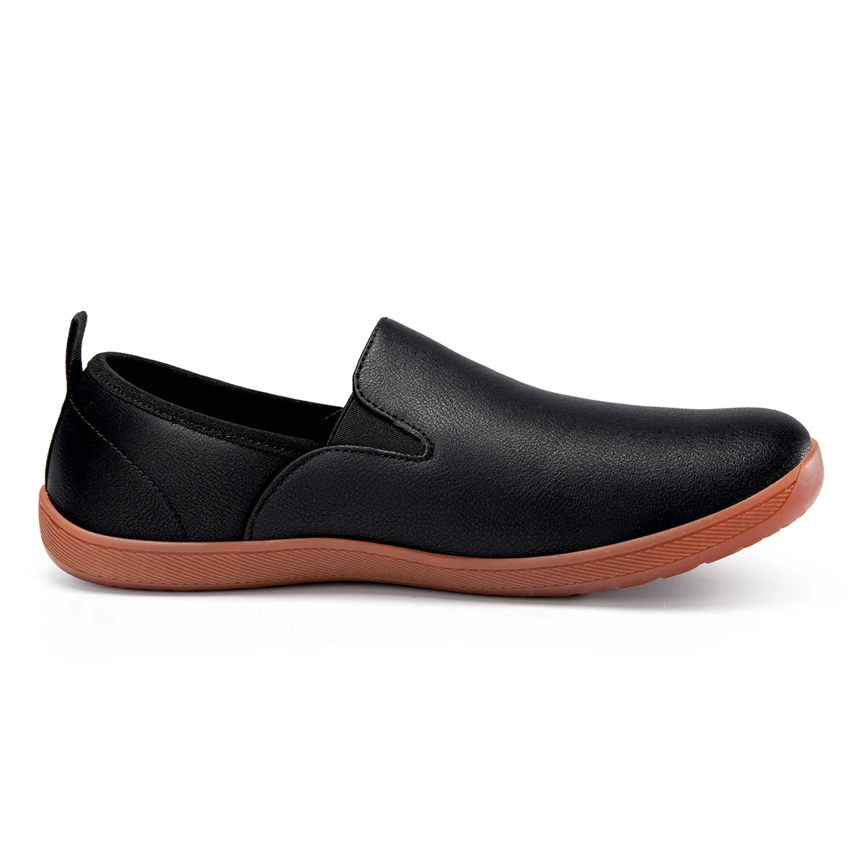 OfficeFlex Leather – Sapatos Minimalistas Com Biqueira Larga Em Pele Para Homem