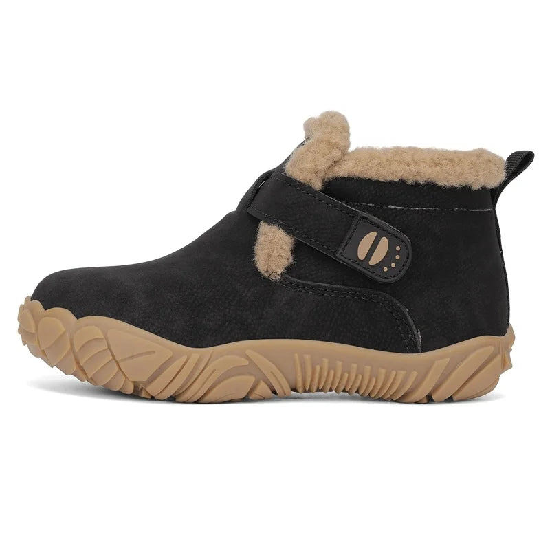 Kaldin Kids - Botas Barefoot Infantis de Inverno Forradas