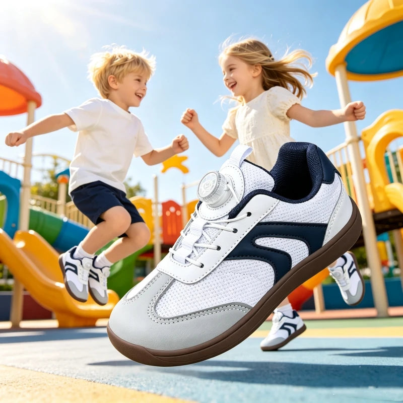 Zaviko Kids - Ténis Barefoot Infantis com Fecho Rotativo