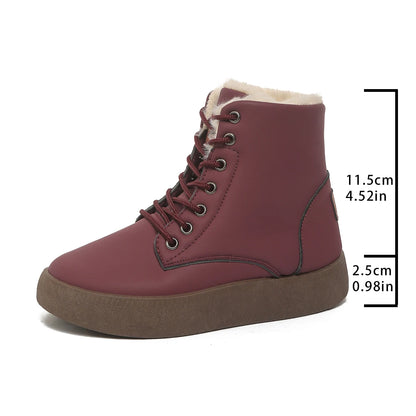 Nevora - Botas Femininas de Neve Impermeáveis e Forradas