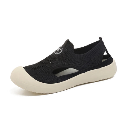 PureKnit Flow – Sapatos barefoot respiráveis em malha slip-on unissexo