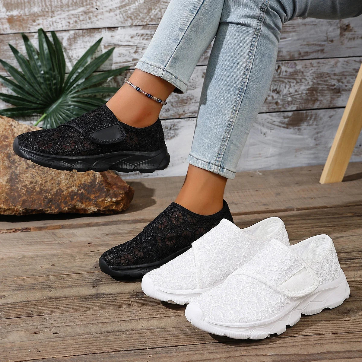 ComfortEase Plus – Sapatos confortáveis de biqueira larga para mulher