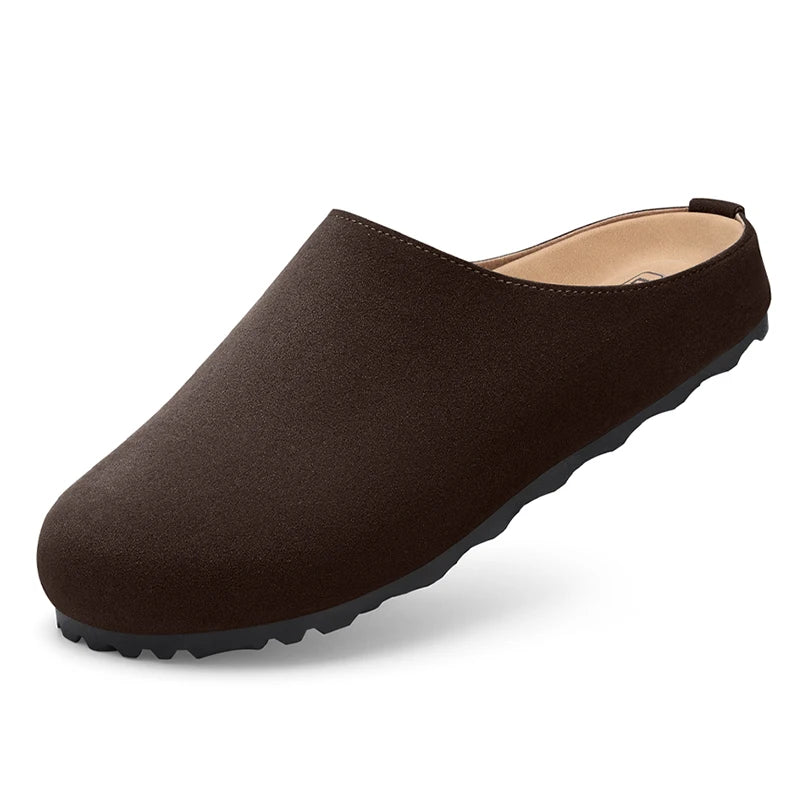 Velura Ease – Mules Barefoot em Camurça Vegan Conforto Natural