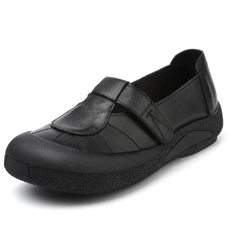 Summer Grace – Sapatos em couro genuíno perfurados para mulher