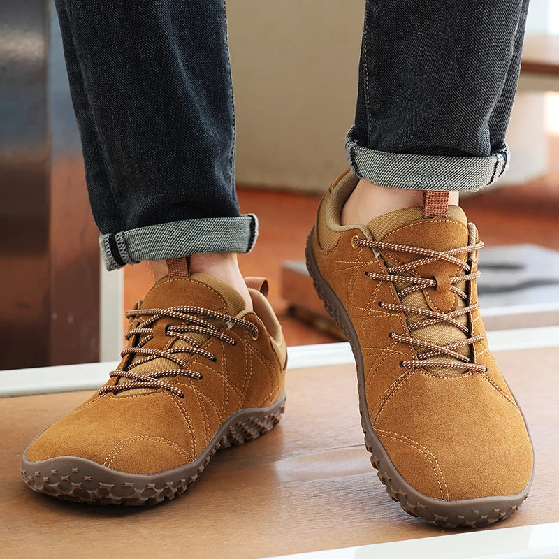 UrbanGrip Leather – Sapatos Desportivos Em Pele Com Biqueira Larga Para Homem