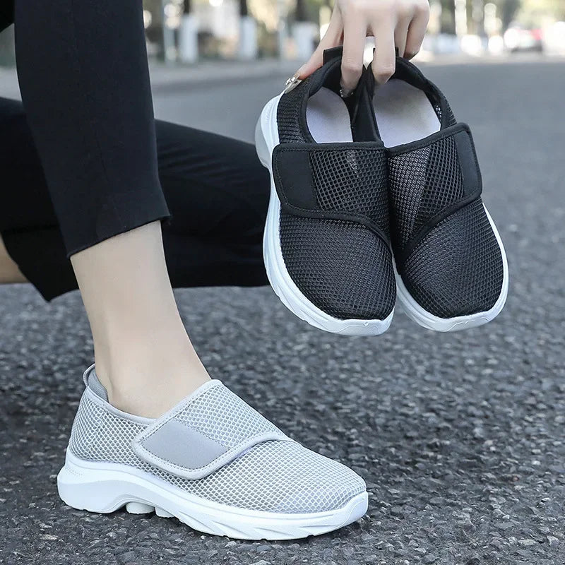 OrthoEase Comfort – Sapatos Ortopédicos Barefoot com Velcro