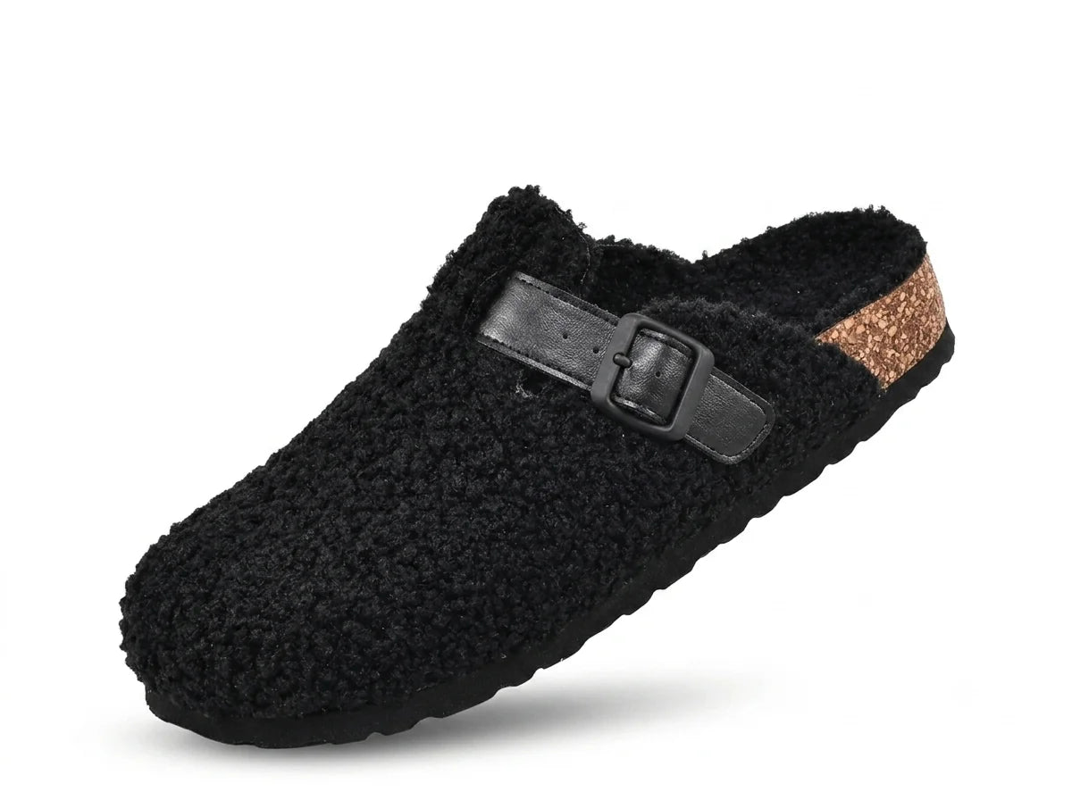 Odelisse - Mules Barefoot Femininos Forrados com Fivela