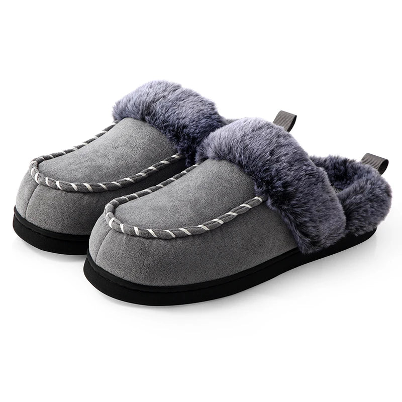 Evelisse - Pantufas Femininas de Inverno Fechadas e Forradas
