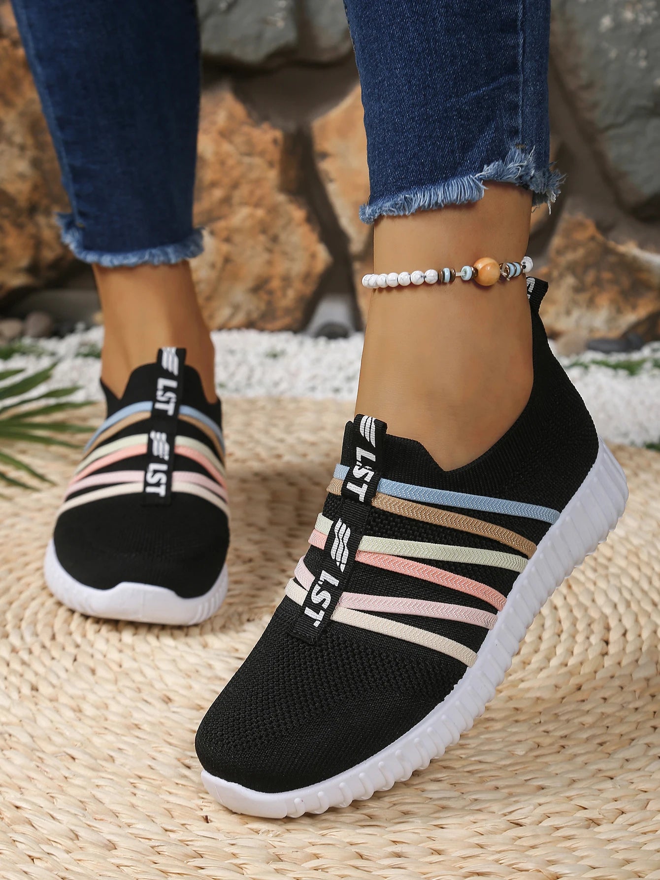 ColorEase Lady - Ténis Senhora Slip-On Leves Respiráveis Verão