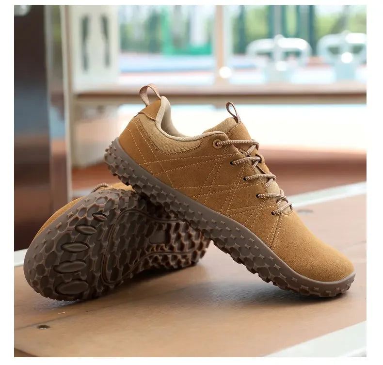 UrbanGrip Leather – Sapatos Desportivos Em Pele Com Biqueira Larga Para Homem