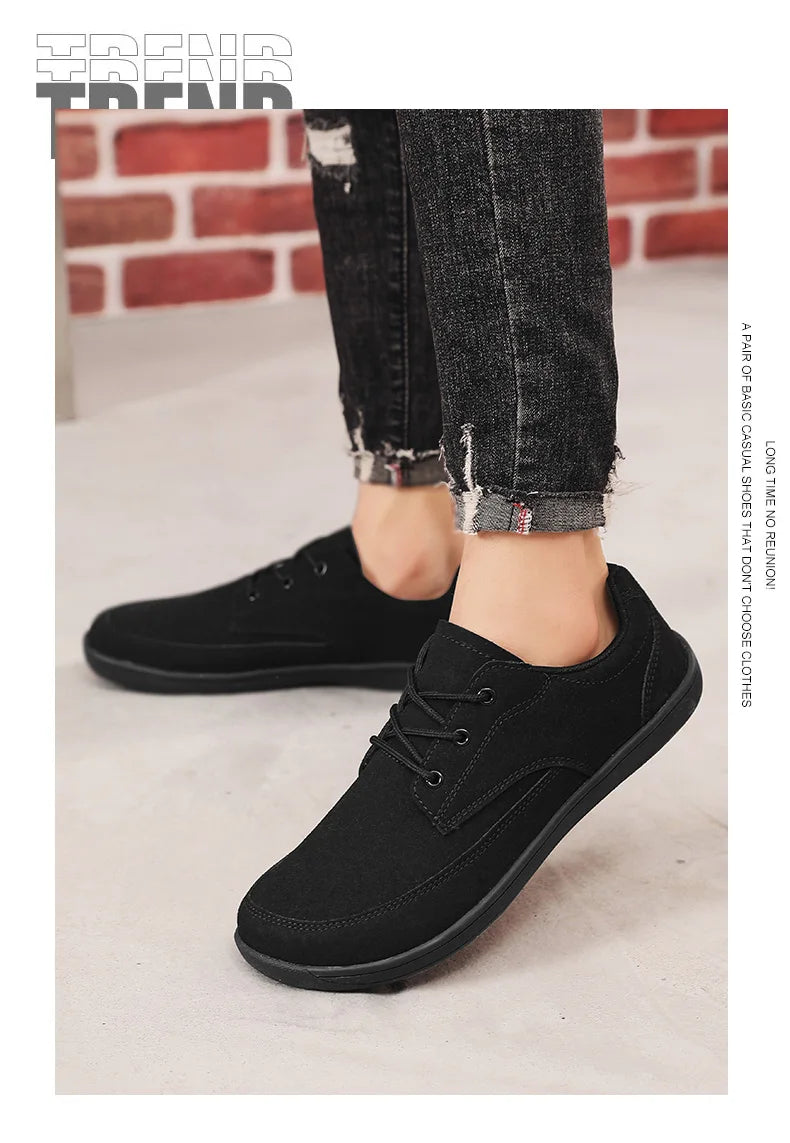 FlexUrban Split – Sapatos Barefoot Minimalistas Em Pele Sintética Para Homem