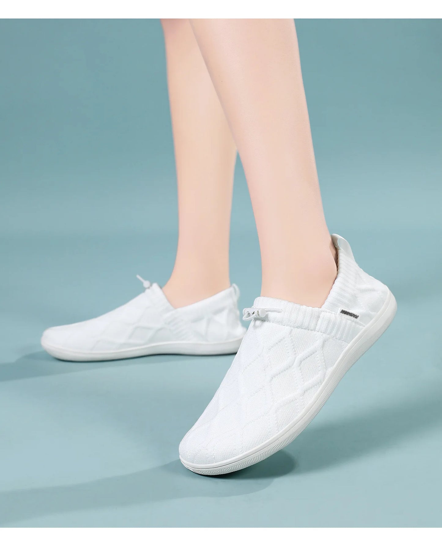 FlexBare Comfort - Ténis Barefoot Senhora Pé Largo Slip-On Respiráveis