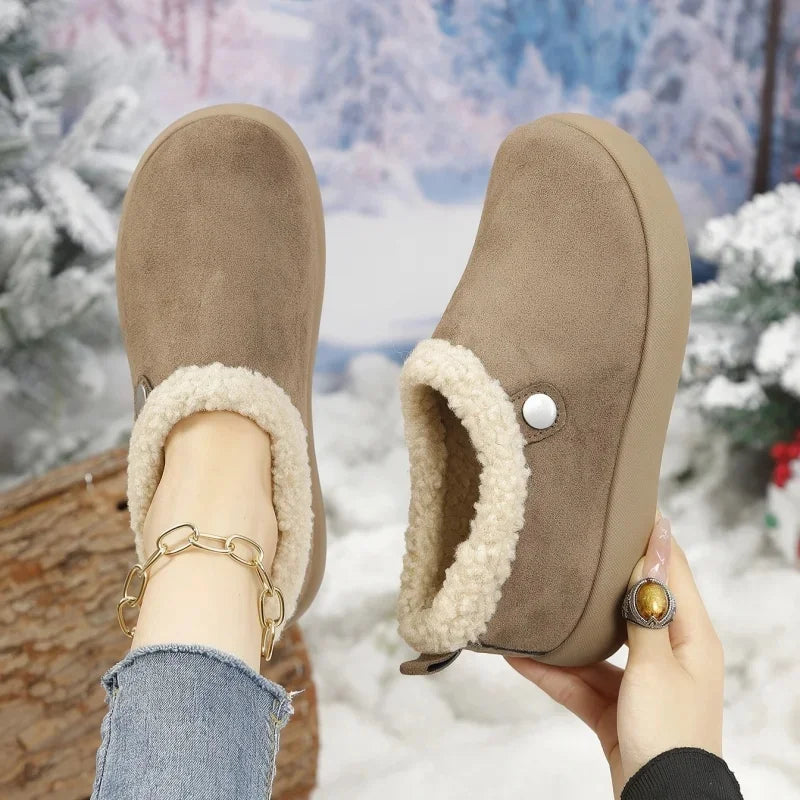 Velmora - Botas Femininas de Inverno em Camurça com Forro Super Quentinho