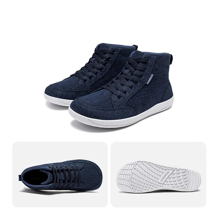 Hobibear WS53157096 – Sapatilhas barefoot mid top em lona unissexo