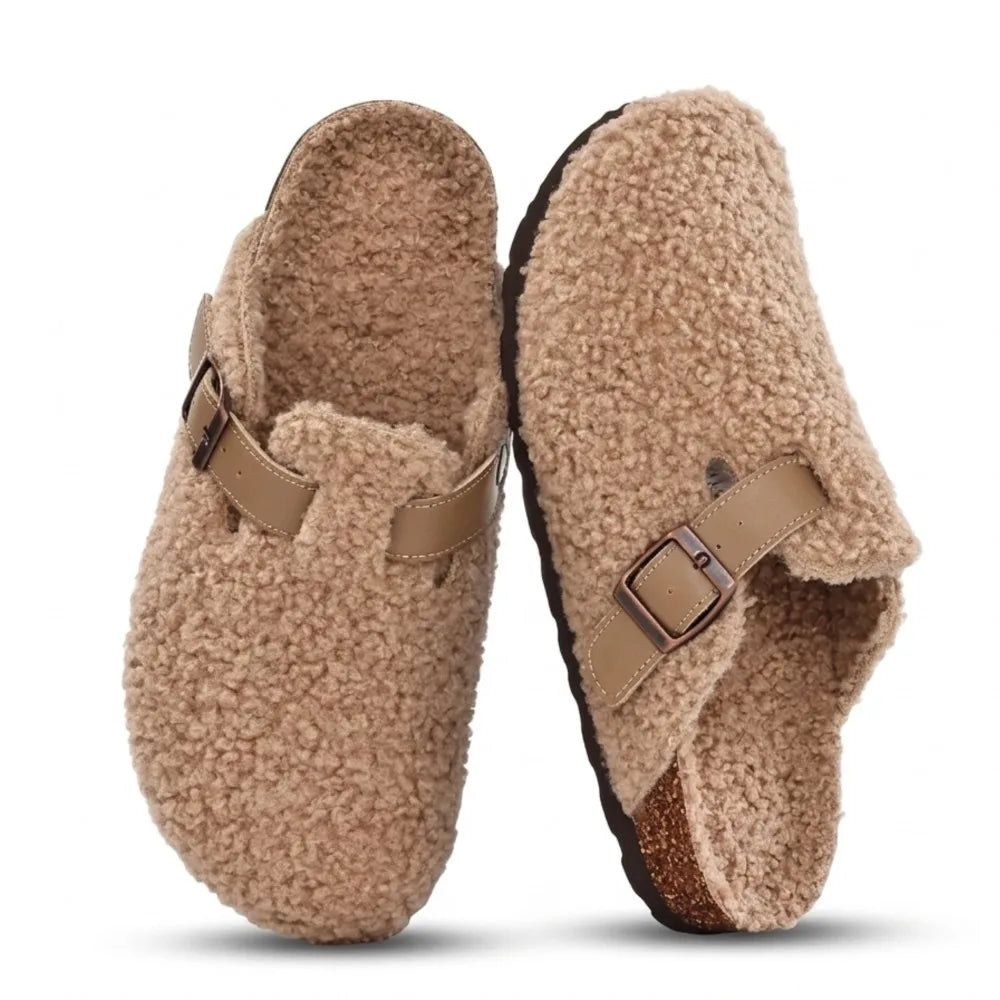 Odelisse - Mules Barefoot Femininos Forrados com Fivela