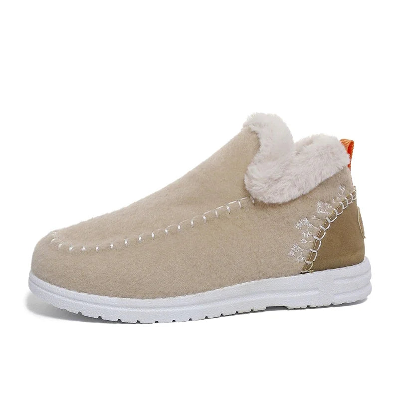 Alverine - Botins Femininos de Inverno em Feltro
