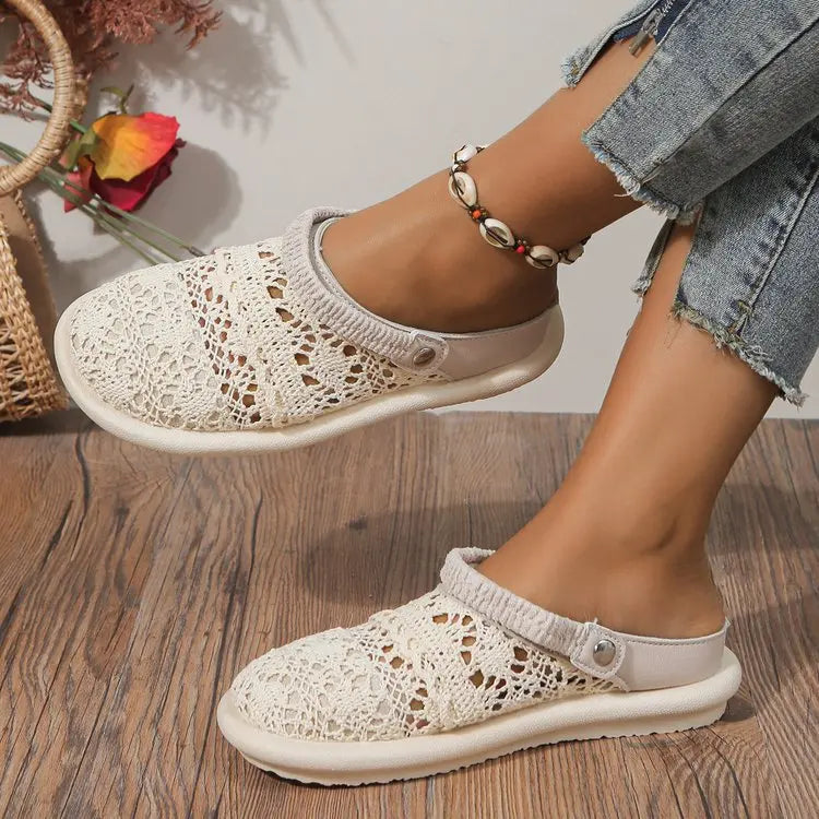 BreezeStep Air – Sandália barefoot respirável de biqueira fechada para mulher