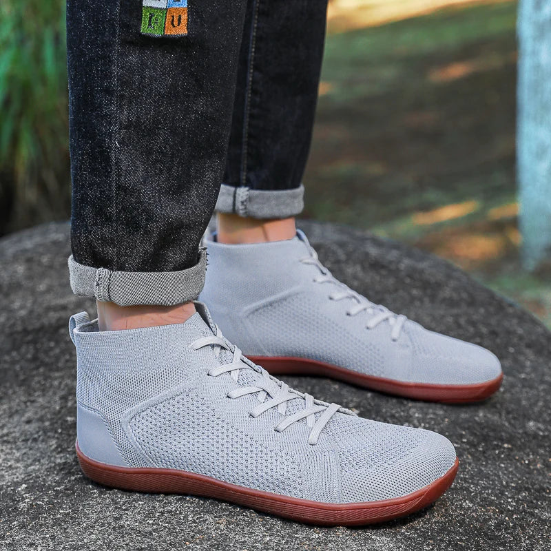 TrailMid Air – Sapatos Barefoot Mid-Top Com Biqueira Larga E Sola Zero Drop Unissexo