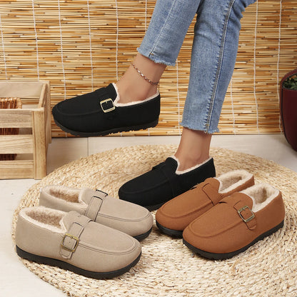 Nevora - Mocassins Femininos de Inverno Forrados