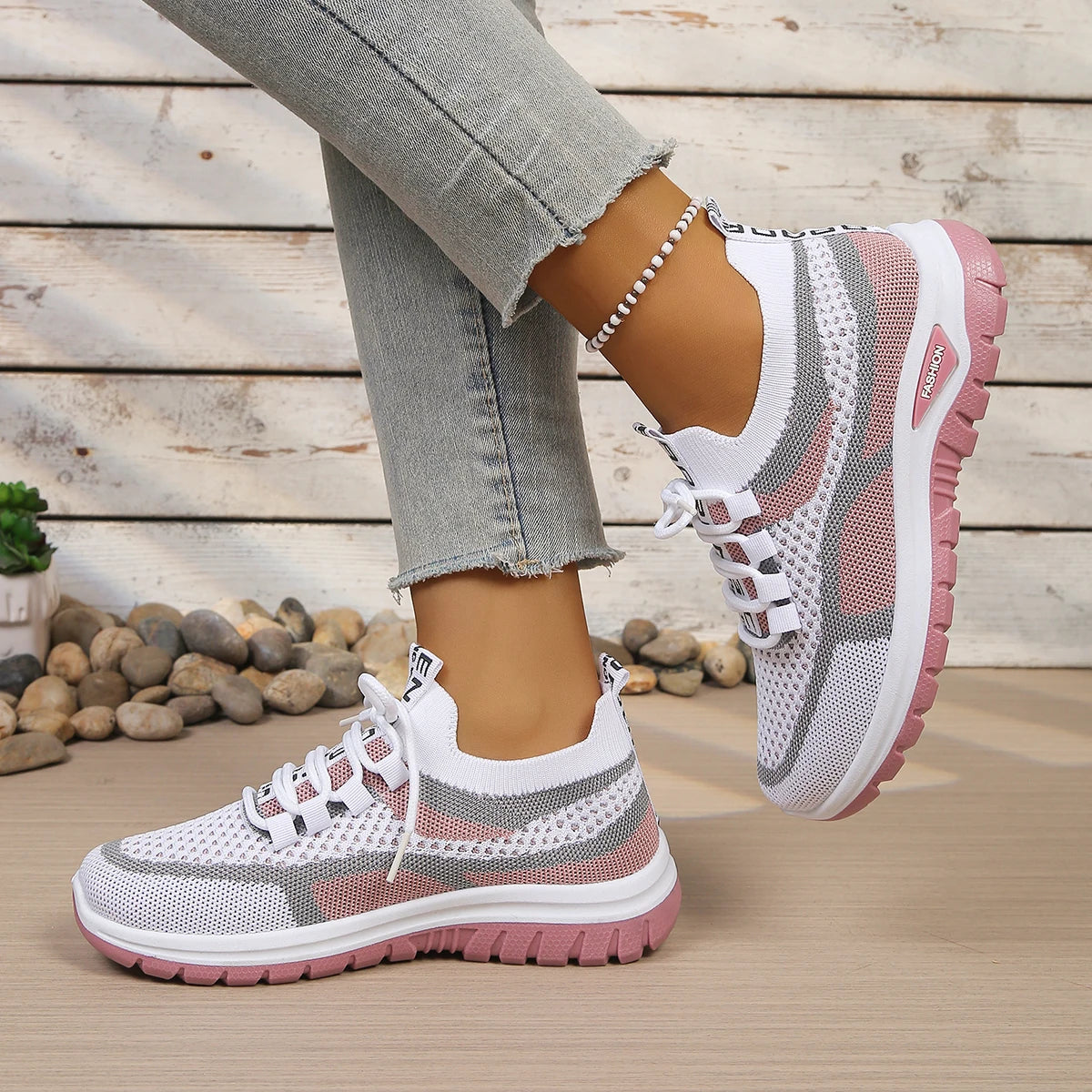 AeroLuna Knit – Sapatos Barefoot Femininos em Malha Respirável