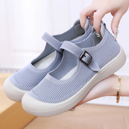 FlexiStep Air – Sapatos Mary Jane Barefoot Senhora Leves e Respiráveis