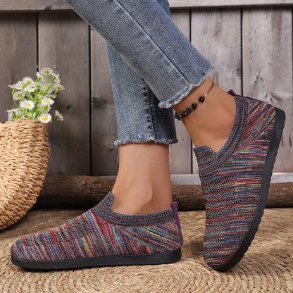 Maelis - Mocassins Femininos Boho em Tecido