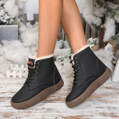Nevora - Botas Femininas de Neve Impermeáveis e Forradas