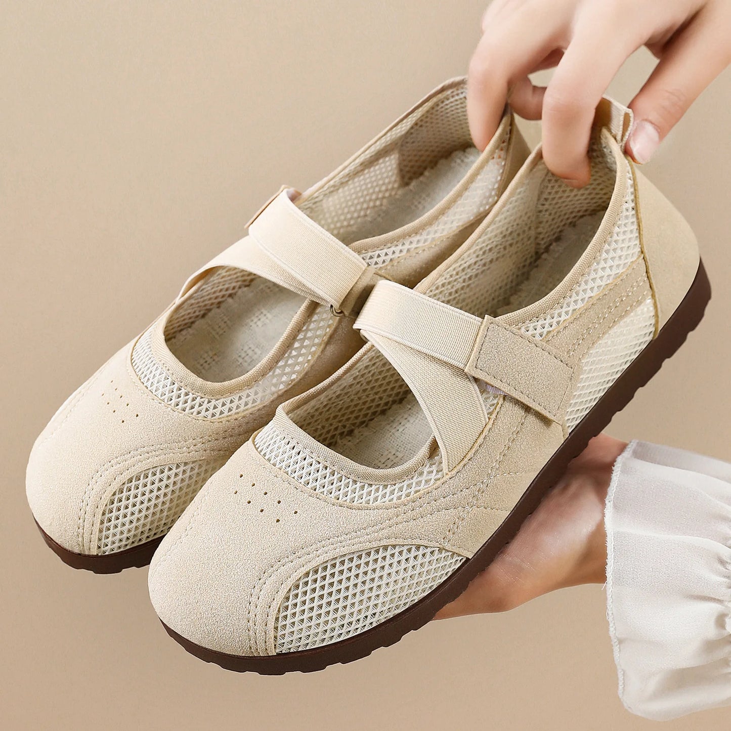 Elena Soft Barefoot - Mary Jane Respiráveis Ultra Confortáveis