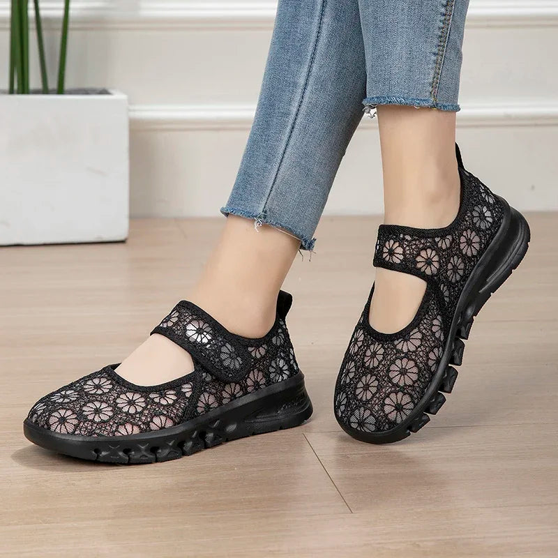 CloudStep Air – Sapatos barefoot respiráveis de biqueira larga para mulher