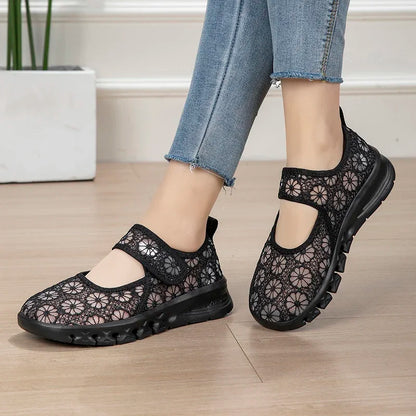 CloudStep Air – Sapatos barefoot respiráveis de biqueira larga para mulher