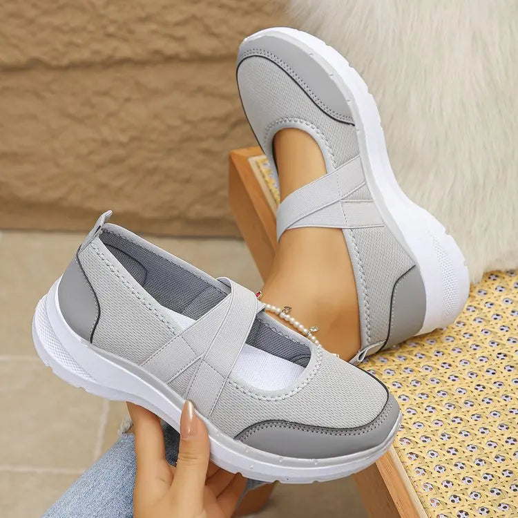 SoftStep Mary Jane Lady - Sapatos Senhora Conforto Antiderrapantes Slip-On com Tira