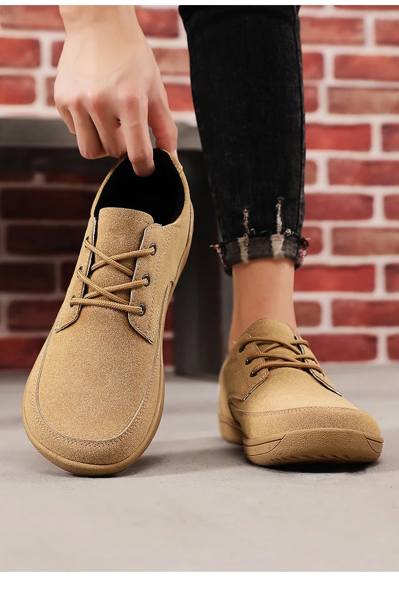 FlexUrban Split – Sapatos Barefoot Minimalistas Em Pele Sintética Para Homem