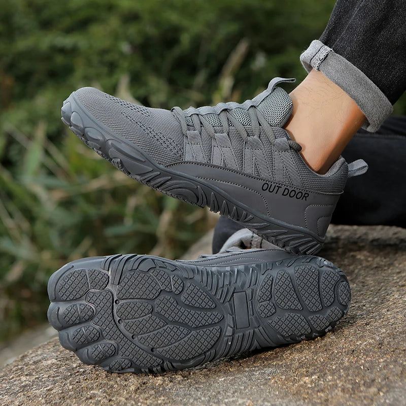 TrailAir Bamboo – Sapatos Barefoot Respiráveis Com Biqueira Larga Para Caminhada