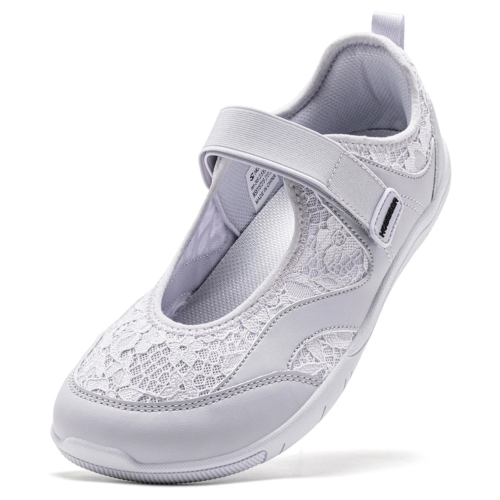CloudStep Flow – Sapatos barefoot slip-on respiráveis unissexo
