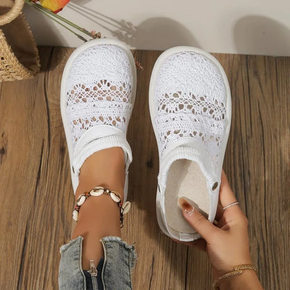 BreezeStep Air – Sandália barefoot respirável de biqueira fechada para mulher
