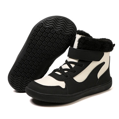 Kivora Kids - Botas Barefoot Infantis de Inverno Forradas