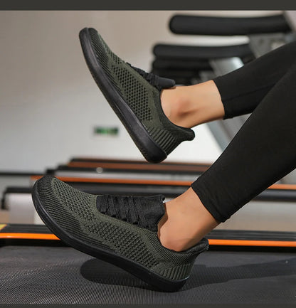 AirKnit Motion – Sapatos Barefoot Respiráveis Com Biqueira Larga Unissexo