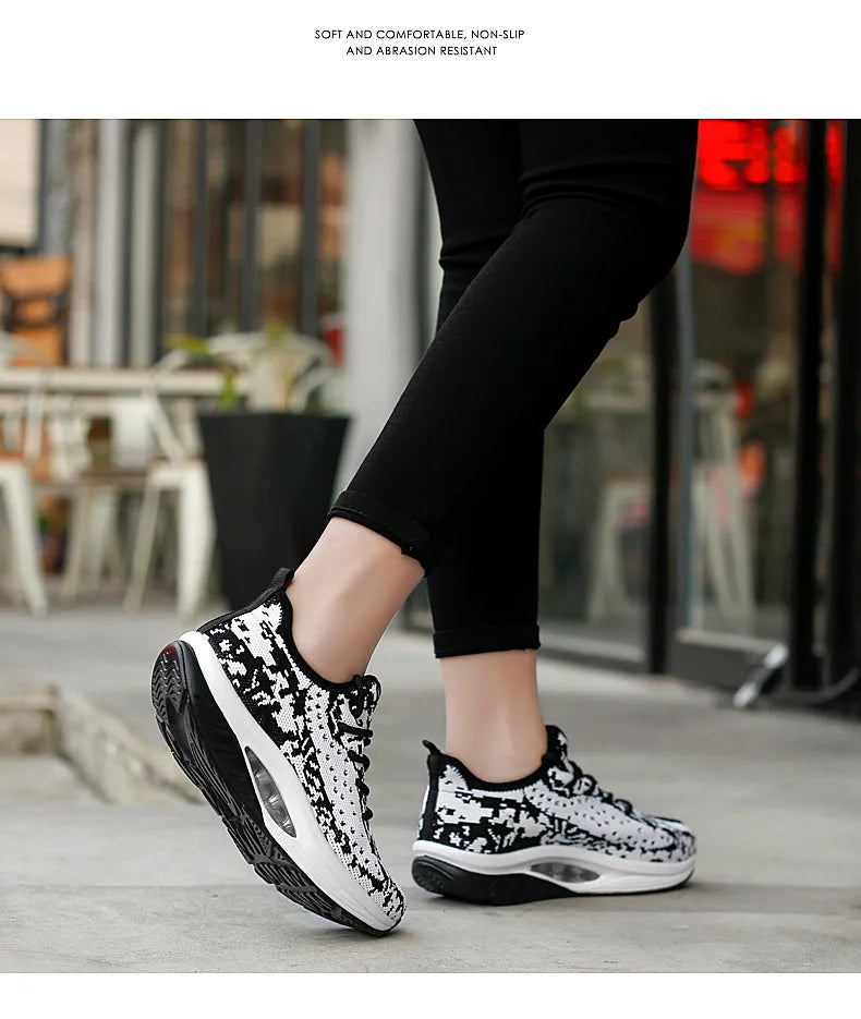 AirMotion Lift – Ténis Plataforma Conforto Femininos