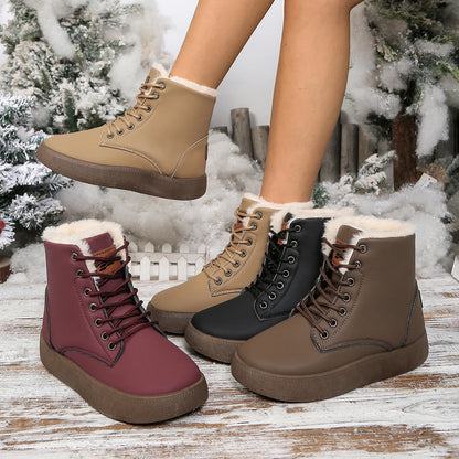 Nevora - Botas Femininas de Neve Impermeáveis e Forradas