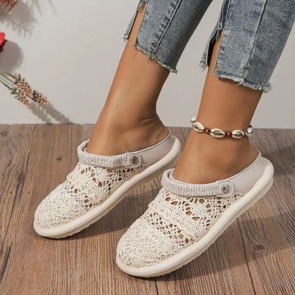 BreezeStep Air – Sandália barefoot respirável de biqueira fechada para mulher