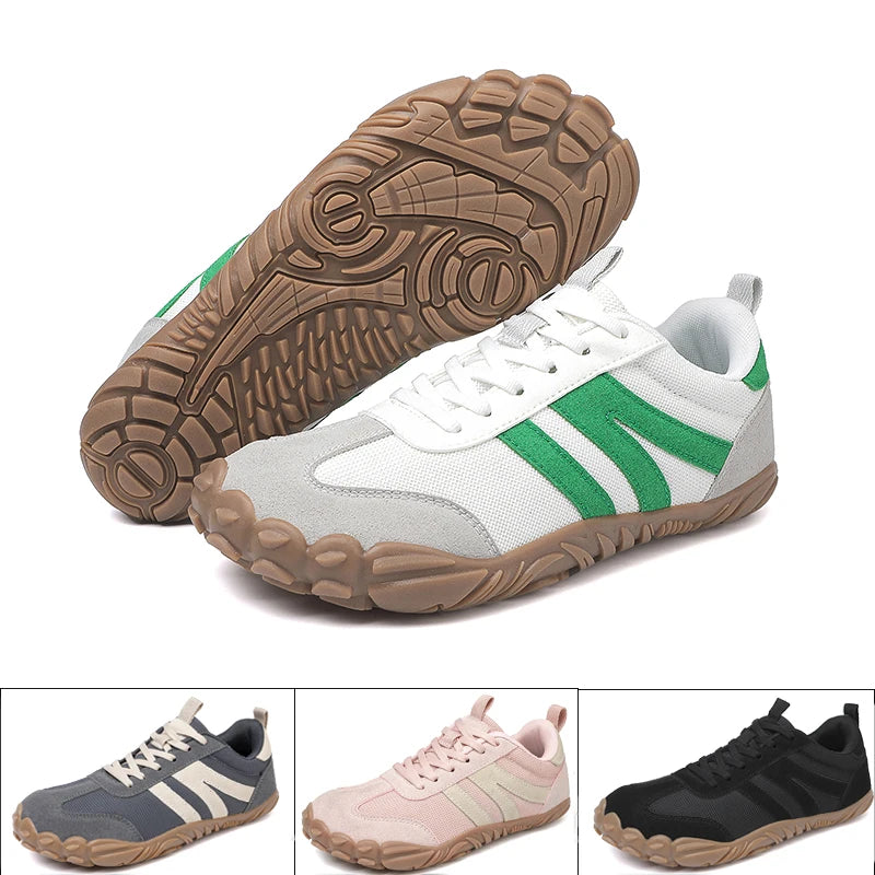 RetroStride – Sapatos Barefoot Unissexo de Biqueira Larga e Sola Zero Drop