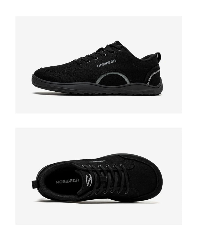 CanvasFlex Core – Sapatos Barefoot Minimalistas Em Canvas Com Biqueira Larga Unissexo