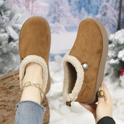 Velmora - Botas Femininas de Inverno em Camurça com Forro Super Quentinho