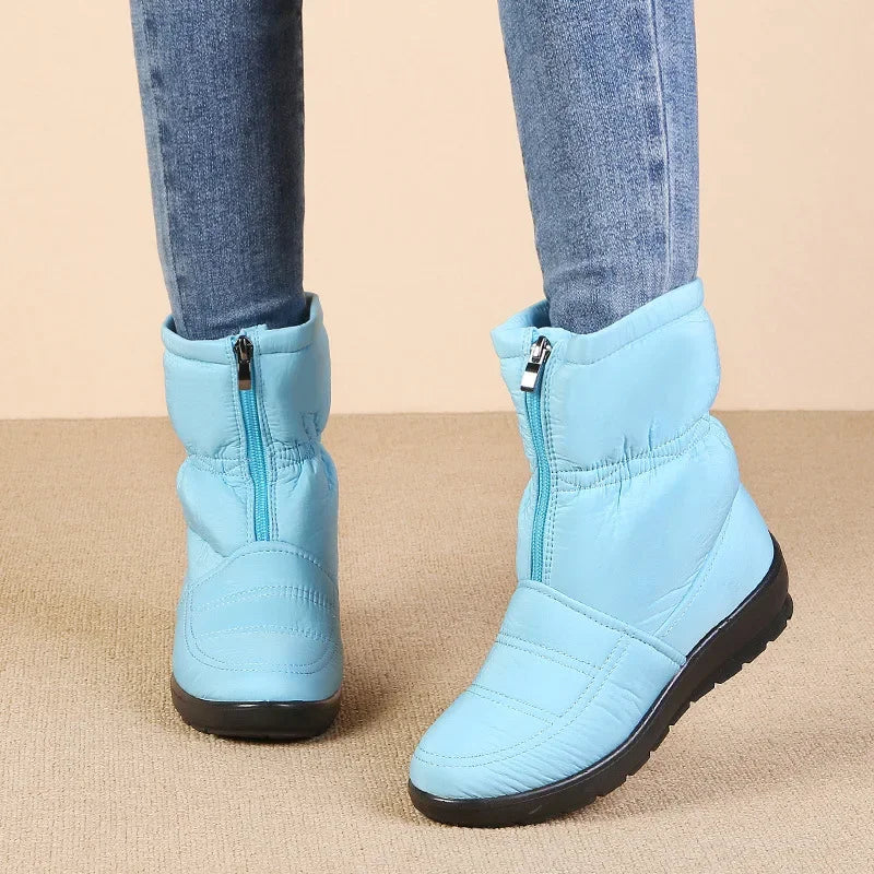 Nivelle - Botas Femininas de Inverno Impermeáveis e Forradas