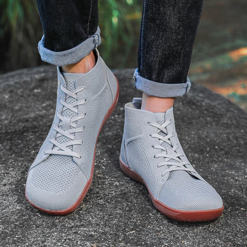 TrailMid Air – Sapatos Barefoot Mid-Top Com Biqueira Larga E Sola Zero Drop Unissexo