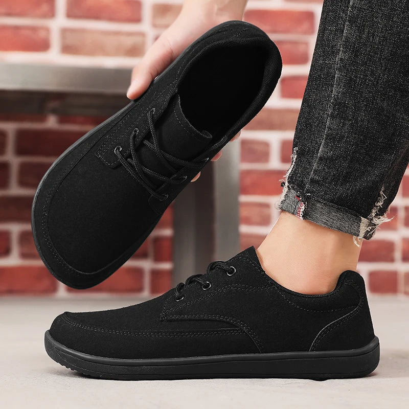 FlexUrban Split – Sapatos Barefoot Minimalistas Em Pele Sintética Para Homem
