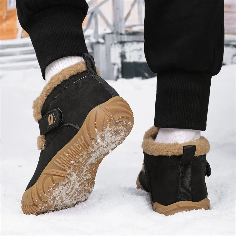 Kaldin Kids - Botas Barefoot Infantis de Inverno Forradas