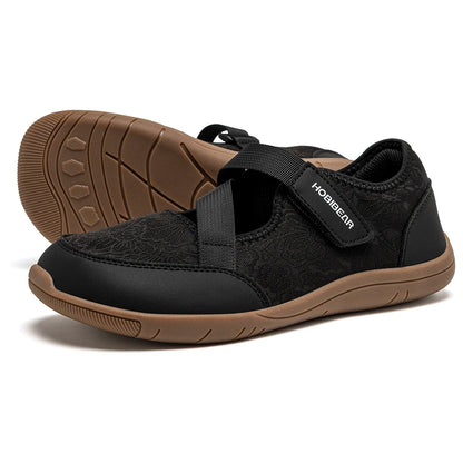 BellaFlex Mary Jane – Sapatos barefoot Mary Jane de biqueira larga para mulher