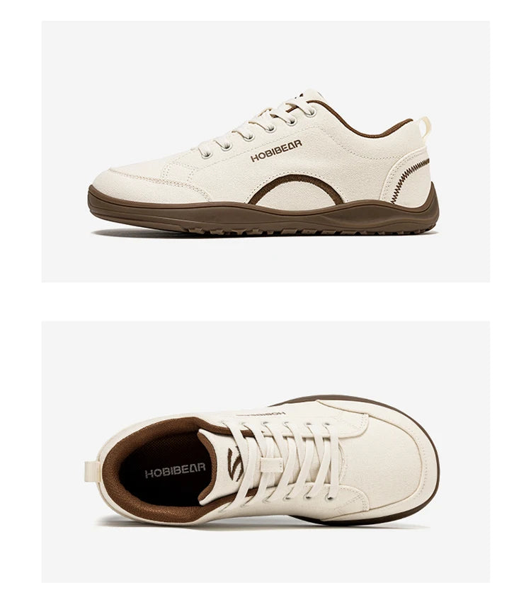 CanvasFlex Core – Sapatos Barefoot Minimalistas Em Canvas Com Biqueira Larga Unissexo