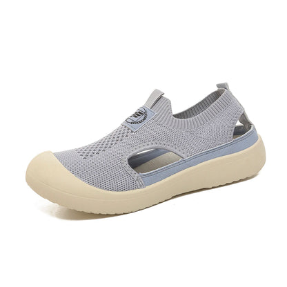 PureKnit Flow – Sapatos barefoot respiráveis em malha slip-on unissexo